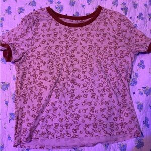 Red and Pink Graphic T-Shirt